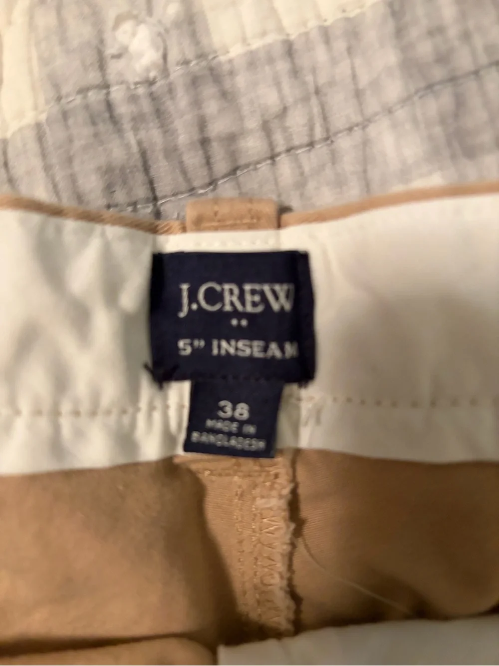 Classic Khaki Cotton Blend Shorts J Crew